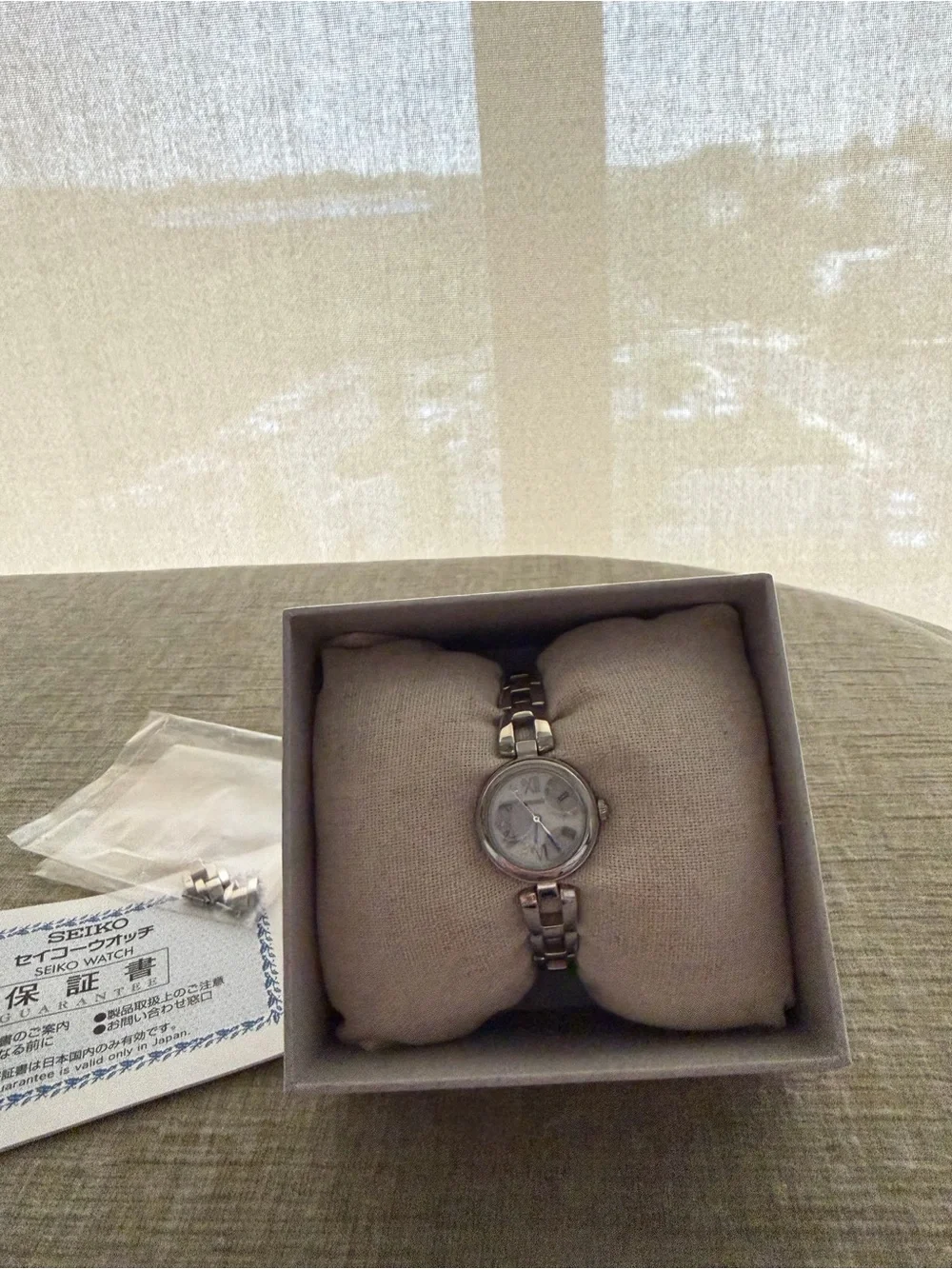 Seiko Classic Women's Silver Link Bracelet Watch - White Dial
